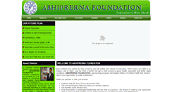 Desktop Screenshot of abhiprernafoundation.org