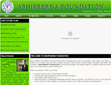 Tablet Screenshot of abhiprernafoundation.org